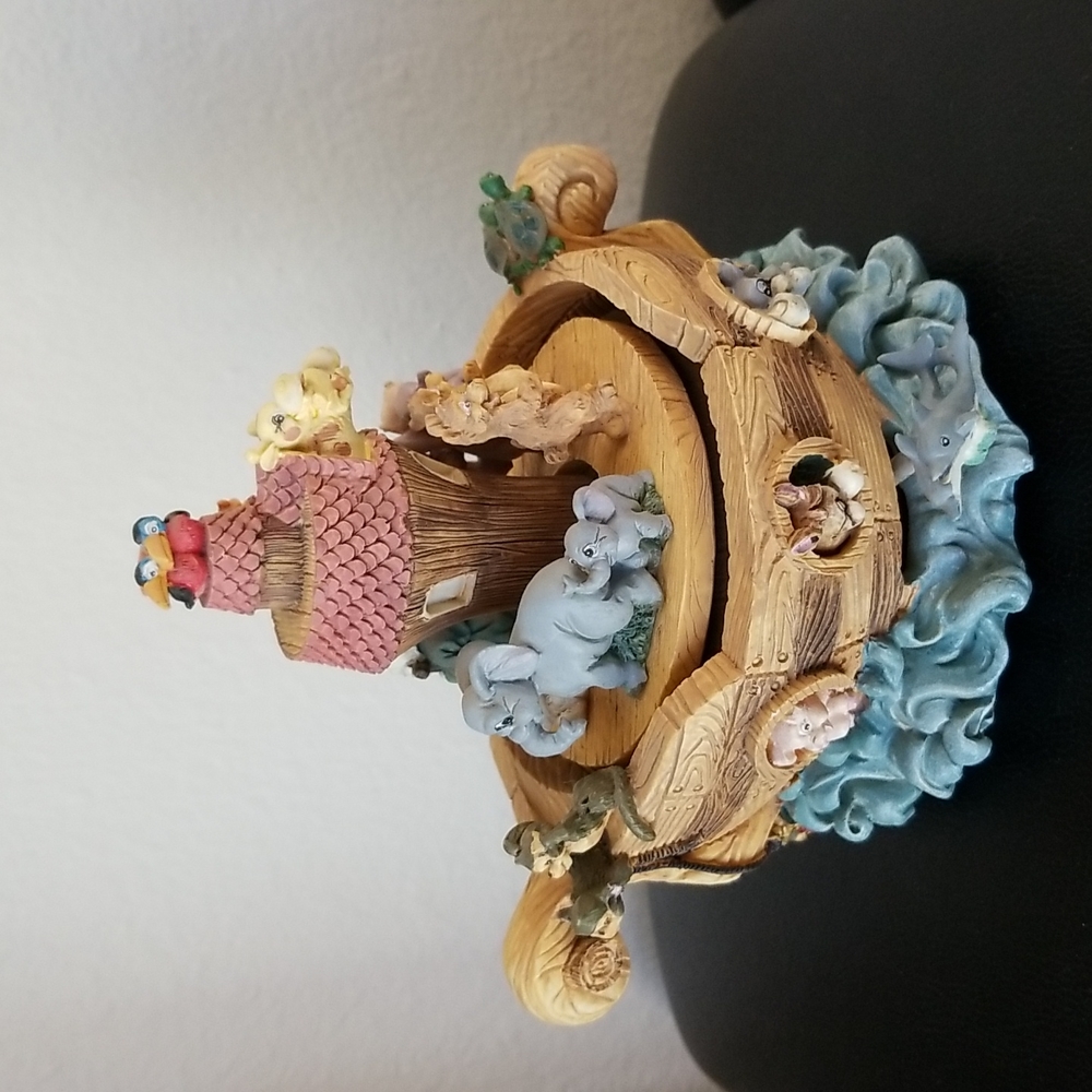 Noah's Ark Musical Ceramic Figurine